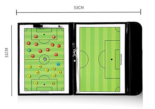 Pure Vie Pure Vie Coaches Tactical Board 20.86 x 12.20 Premium Portable Football Soccer Coaching Clipboard with Write Wipe Pen - View 6 of 8