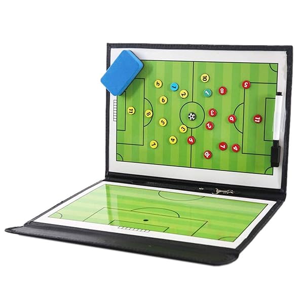 Pure Vie Pure Vie Coaches Tactical Board 20.86 x 12.20 Premium Portable Football Soccer Coaching Clipboard with Write Wipe Pen