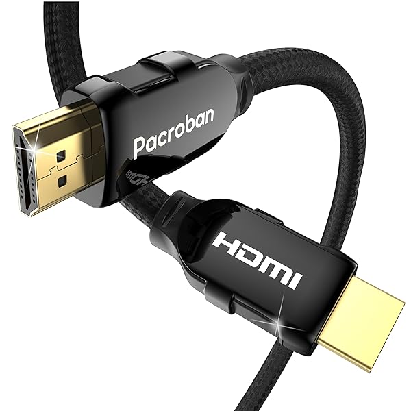 Pacroban Pacroban 3ft HDMI 2.1 Cable for Laptop to Monitor - 8K 60Hz, 4K 120Hz, Ultra High Speed, Braided, eARC, 48Gbps, HDR, DTS:X - View 3 of 11