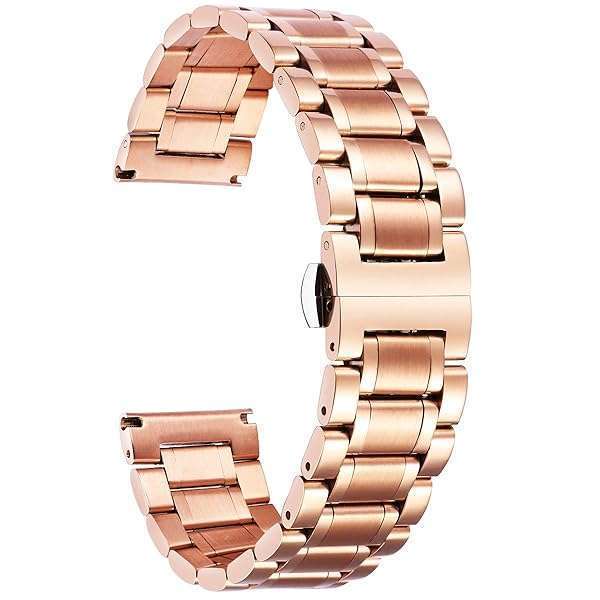 BINLUN Stainless Steel Watch Bands 12mm-24mm | Quick Release Metal Straps for Men & Women - 6 Colors Available