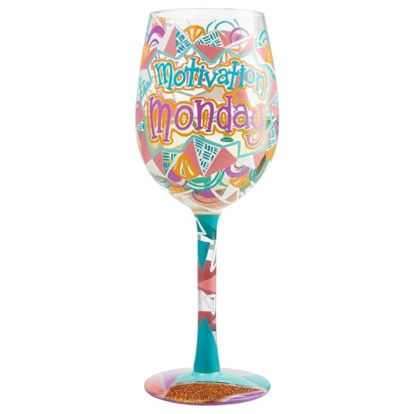 Enesco Shop Enesco Lolita Hand-Painted 15oz Wine Glass - Perfect for Motivation Monday!