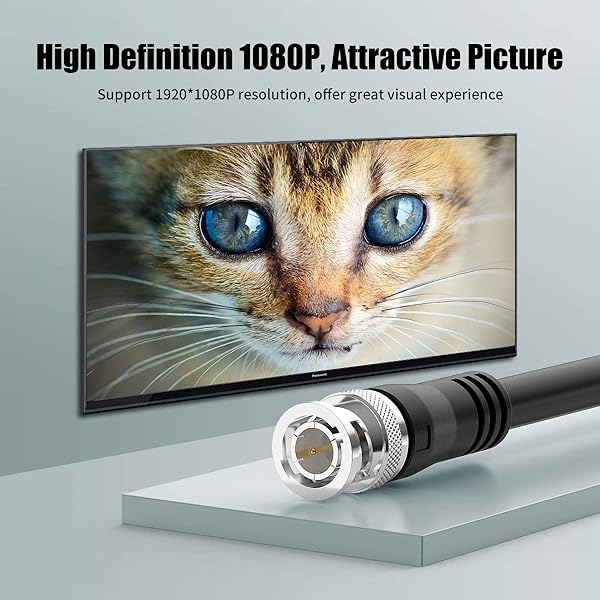 BIFALE Buy BIFALE 25ft 3G HD-SDI Cable - Heavy Duty BNC to BNC 75 Ohm for 1080P CCTV Video Security Systems - View 6 of 9