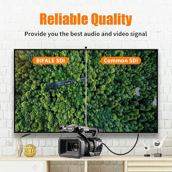 BIFALE Buy BIFALE 50ft 3G HD-SDI Cable - Heavy Duty BNC to BNC 75 Ohm for 1080P CCTV Video Security Systems - View 3 of 8