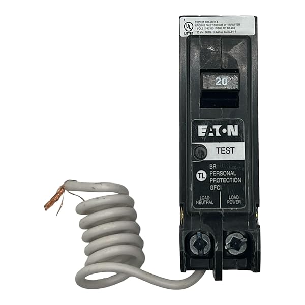 Eaton Buy EATON BRN120GF GFCI Breaker - 20A, 1 Pole, 5mA, 10kAIC | Reliable Electrical Safety