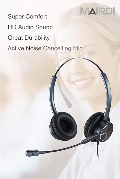 MAIRDI USB Headset with Noise Cancelling Mic for Clear Calls | Ideal for Microsoft Teams, Skype & Office Use - View 7 of 7