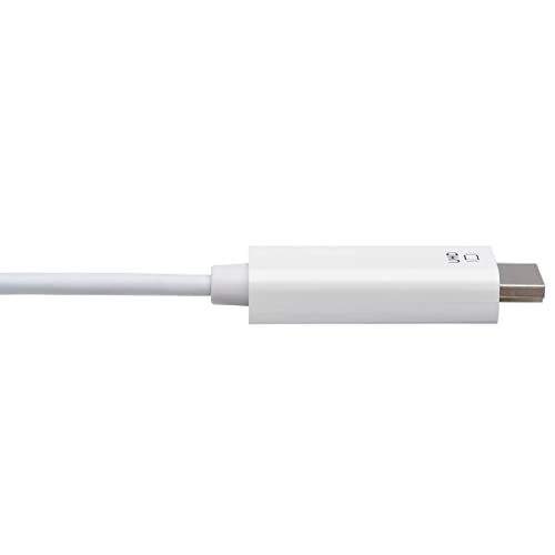TRIPP LITE Tripp Lite USB C to HDMI Adapter - 6ft Thunderbolt 3, 4K @ 60Hz, White - High-Speed HDMI Cable Converter - View 5 of 6
