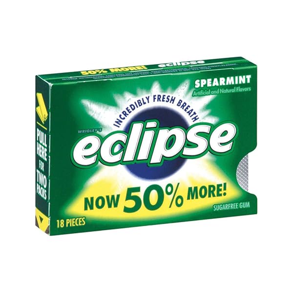 Eclipse Buy Eclipse Spearmint Sugar-Free Gum - Single Pack for Fresh Breath & Long-Lasting Flavor