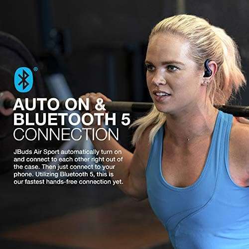 JLab JLab JBuds Air Sport: True Wireless Bluetooth Earbuds with IP66 Sweat Resistance & 3 EQ Settings - View 6 of 9