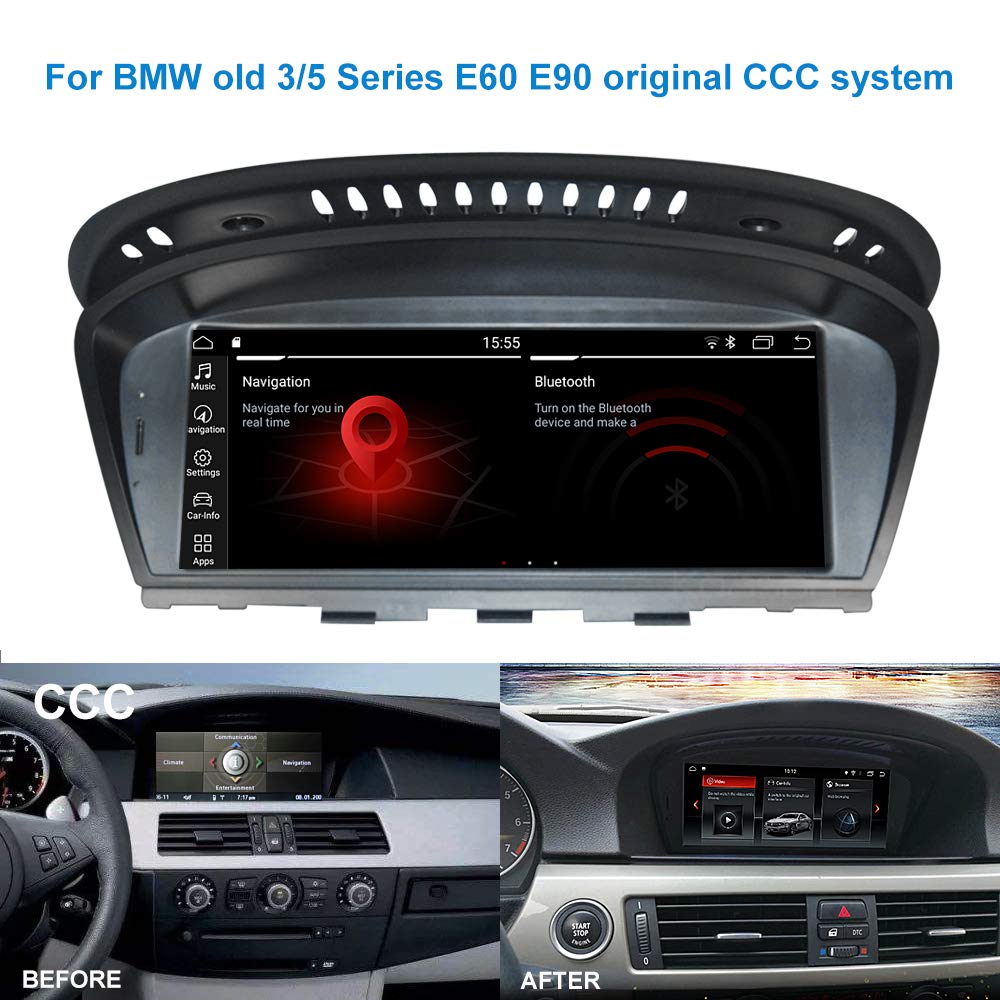 Koason Android 8.8 Inch Display Monitor Auto Audio Stereo Multimedia GPS for BMW 3 5 Series E60 E61 E63 E90 2007 to 2010 CCC - View 3 of 7