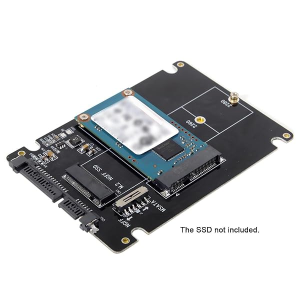 xiwai Combo M2 NGFF B Key and mSATA SSD to SATA 30 Adapter Converter Case Enclosure with Switch for Fast Data Transfer - View 10 of 10