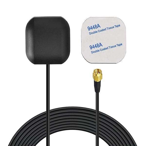 BINGFU Waterproof GPS Navigation Antenna with SMA Connector for Car, Truck & Marine - Real-Time Tracking