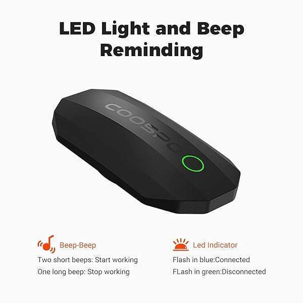 CooSpo COOSPO H808S Bluetooth Heart Rate Monitor: Waterproof Chest Strap for Running, Cycling & Gym - View 3 of 10