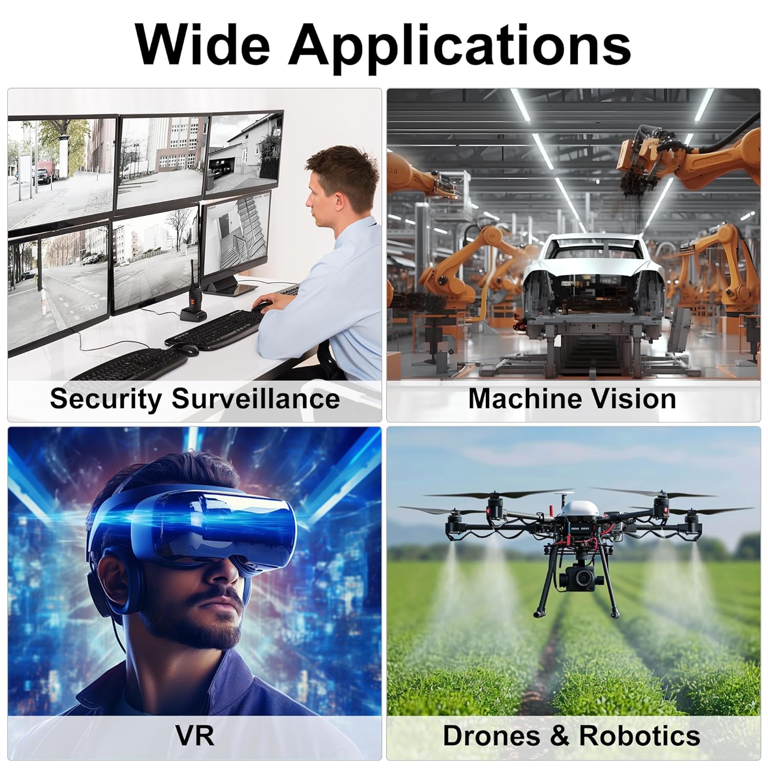 Hotpet Hotpet Dual Lens Stereo USB Camera 1.3MP HD 960P Webcam 3D VR Module Low Light Mini Industrial USB2.0 for Android Linux Windows Raspberry PI - View 8 of 8