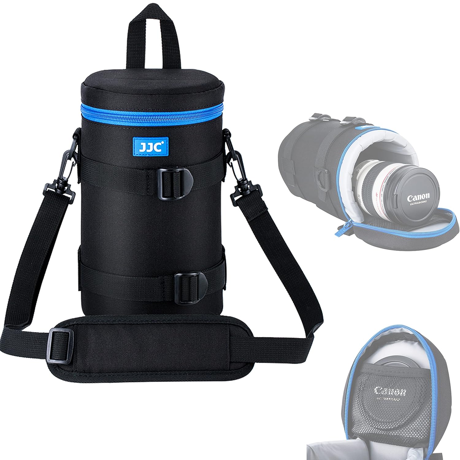 JJC Water Resistant Deluxe Lens Pouch for Canon & Nikon: Fits 600mm, 100-400mm, 70-200mm, & More!