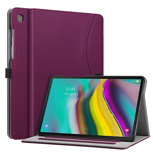 FINTIE Fintie Purple Case for Samsung Galaxy Tab S5e 10.5 2019 Model SM-T720 T725 T727 Multi Angle Viewing Stand Cover Auto Sleep Wake Feature