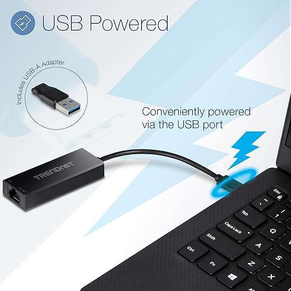 TRENDnet TRENDnet 2.5G USB-C to RJ-45 Ethernet Adapter - Fast, Compatible & Versatile for Windows & USB Devices - View 9 of 9
