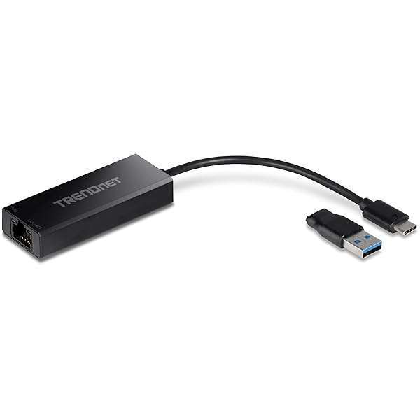 TRENDnet TRENDnet 2.5G USB-C to RJ-45 Ethernet Adapter - Fast, Compatible & Versatile for Windows & USB Devices - View 2 of 9