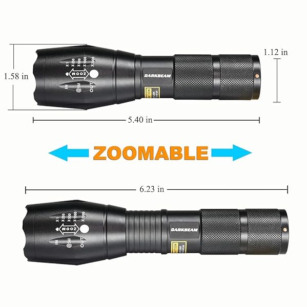 DARKBEAM DARKBEAM UV 365nm 395nm Light Wood Lamp Blacklight Flashlight Portable Mini Handheld Torch for Pet Stains and Resin Curing - View 5 of 8