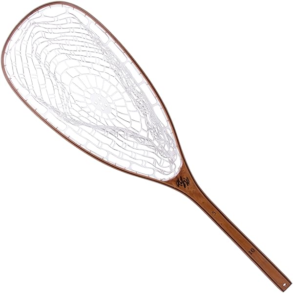 Trademark Innovations "Trademark Innovations 35.2" Fly Fishing Net - Eco-Friendly Beech Wood & Rubber for Safe Catching"