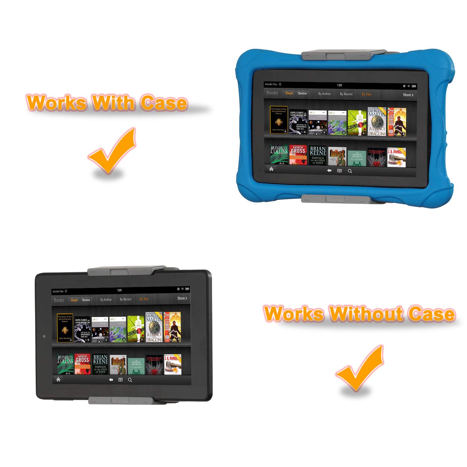 TFY TFY Tablet Wall Mount Gray Fits 2.7 to 3.9 Inch and 4.2 to 7.4 Inch Devices Compatible with iPhone 15 Pro Max iPad Pro 10.5 Inch and More - View 7 of 9