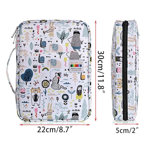 BTSKY BTSKY Portable Colored Pencil Case Large Capacity Organizer for 166 Pencils or 112 Gel Pens Ideal for Artists and Students - View 3 of 7