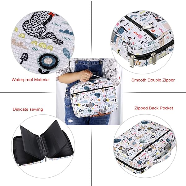 BTSKY BTSKY Portable Colored Pencil Case Large Capacity Organizer for 166 Pencils or 112 Gel Pens Ideal for Artists and Students - View 5 of 7