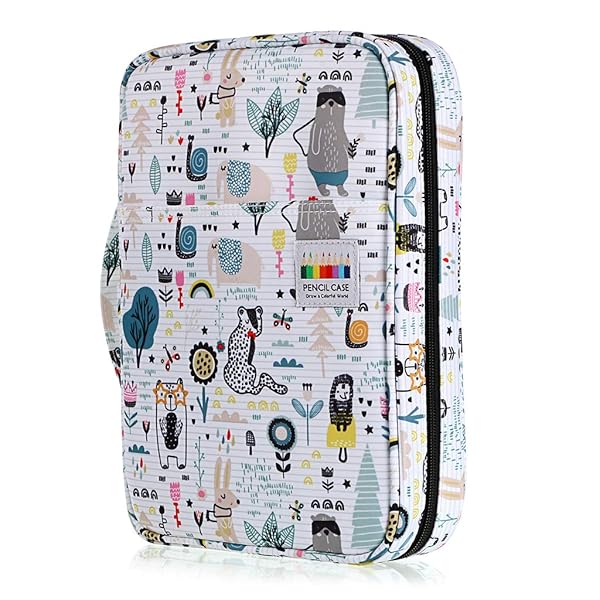 BTSKY Portable Colored Pencil Case Large Capacity Organizer for 166 Pencils or 112 Gel Pens Ideal for Artists and Students