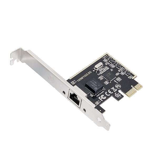 IO CREST IO CREST 2.5Gbps PCIe Network Card - Fast 10/100/1000/25000 Mbps RJ45 LAN SI-PEX24059