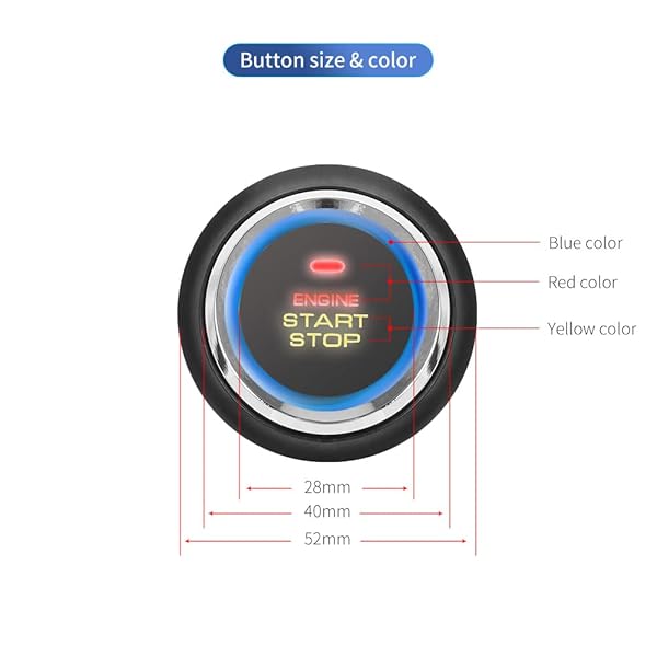 EASYGUARD EASYGUARD PKE Car Alarm System Proximity Lock Unlock Push Button Start Remote Engine Start Keyless Go DC12V EC003N-K-1 - View 8 of 9