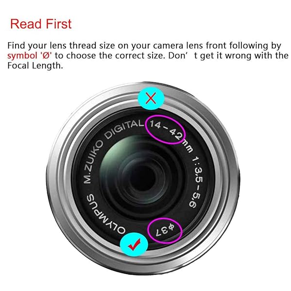 ULBTER ULBTER 37mm Lens Cap for Olympus OM-D E-M10 & M.ZUIKO 14-42mm - 3 Pack Lens Cover - View 3 of 9