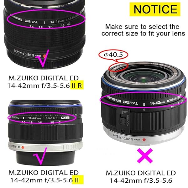 ULBTER ULBTER 37mm Lens Cap for Olympus OM-D E-M10 & M.ZUIKO 14-42mm - 3 Pack Lens Cover - View 5 of 9