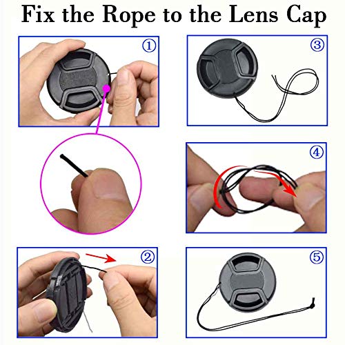 ULBTER ULBTER 37mm Lens Cap for Olympus OM-D E-M10 & M.ZUIKO 14-42mm - 3 Pack Lens Cover - View 7 of 9