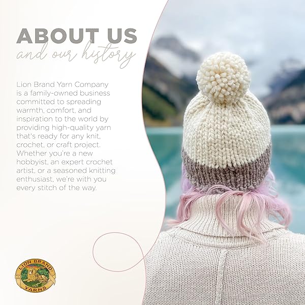 Lion Brand Yarn Lion Brand Yarn Wool-Ease Thick and Quick Soft Bulky Yarn for Knitting Crocheting Crafting 1 Skein Storm Front - View 7 of 8