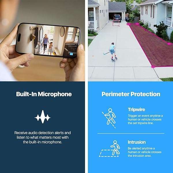 Amcrest Amcrest UltraHD 4K Outdoor Security Camera: 8MP, Night Vision, PoE, Weatherproof, MicroSD Recording - View 6 of 10