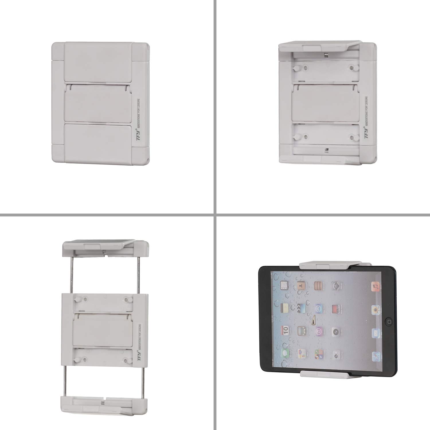 TFY TFY Adjustable Tablet Wall Mount for 2.7-3.9 Inch and 4.2-7.4 Inch Devices in White - View 6 of 9