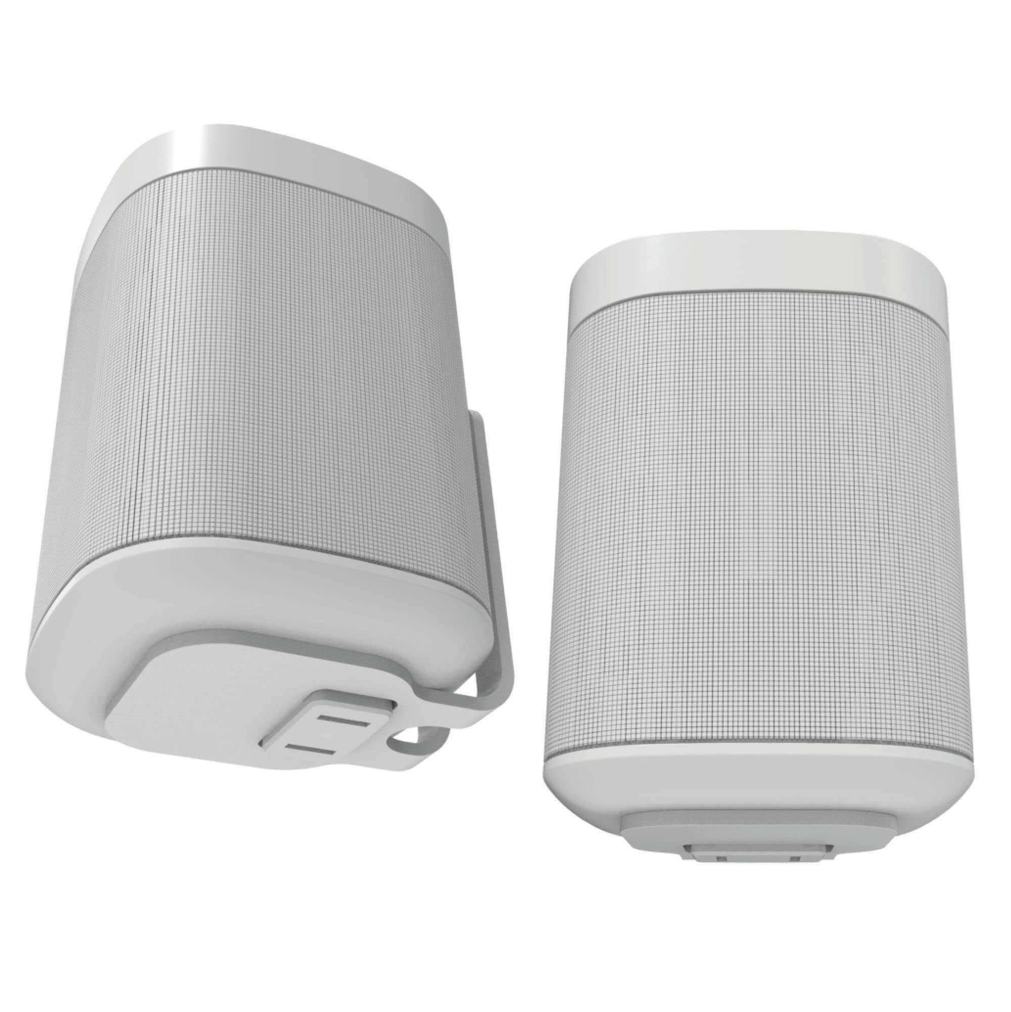 Sound Bass Wall Mount Bracket Twin Pack for Sonos ONE, Gen 2, SL & Play:1 - White, 2pcs