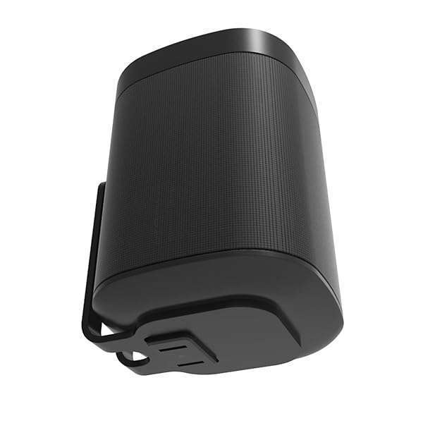 Sound Bass Wall Mount Bracket for Sonos ONE, ONE Gen 2, ONE SL & PLAY:1 - Black, Compatible & Stylish