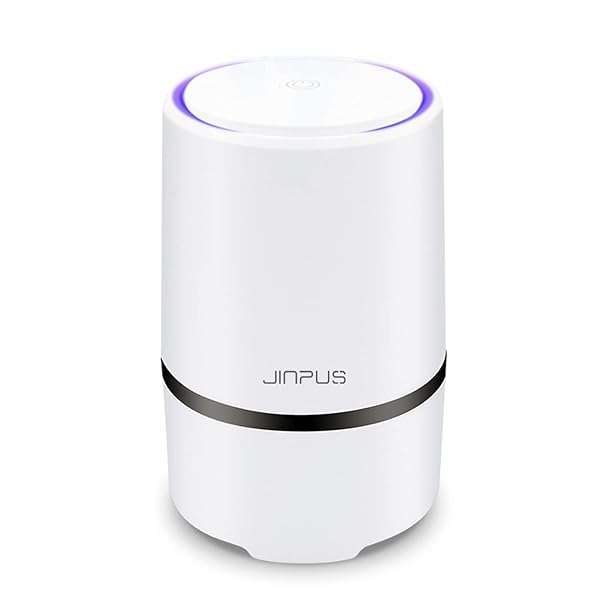 JINPUS JINPUS Portable Air Purifier with HEPA Filter - Low Noise Bedroom Cleaner, USB Powered GL-2103