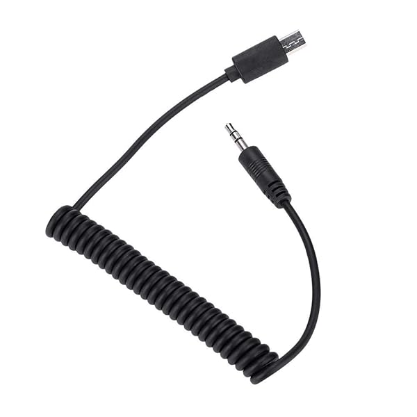 VBESTLIFE VPR1 3.5mm/2.5mm Shutter Release Cable for Sony Cameras RX1, RX10, A7 Series & More - Black - View 5 of 10