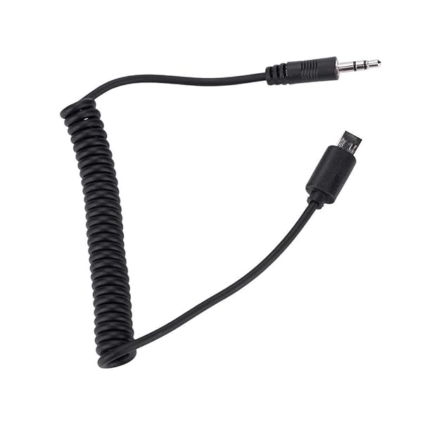 VBESTLIFE VPR1 3.5mm/2.5mm Shutter Release Cable for Sony Cameras RX1, RX10, A7 Series & More - Black - View 6 of 10