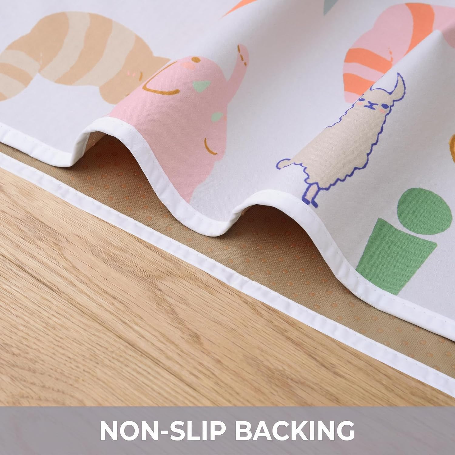 WOMUMON Womumon Waterproof Highchair Floor Mat Baby Splat Mat Non-Slip Washable Spill Mat for Arts Crafts Alphabet Design - View 4 of 7