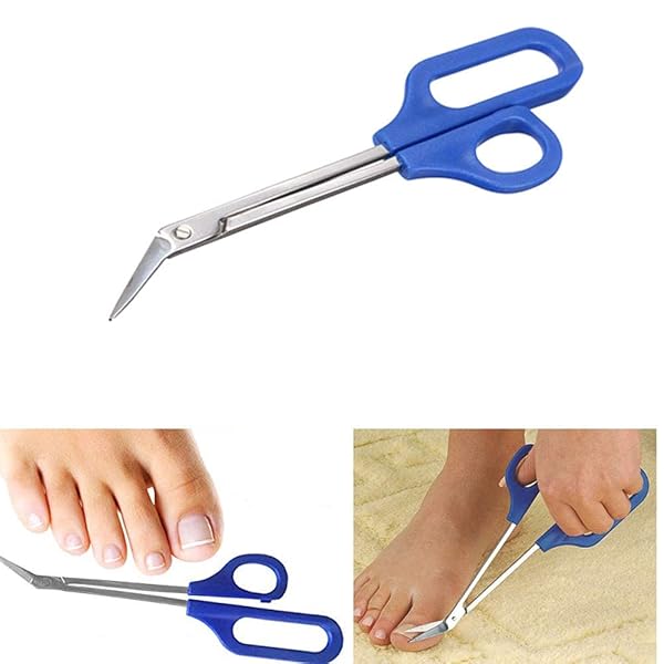 Hilitand Hilitand Long Handle Stainless Steel Scissors - Easy Grip Nail Scissors 20x6cm for Precision Cutting - View 4 of 10