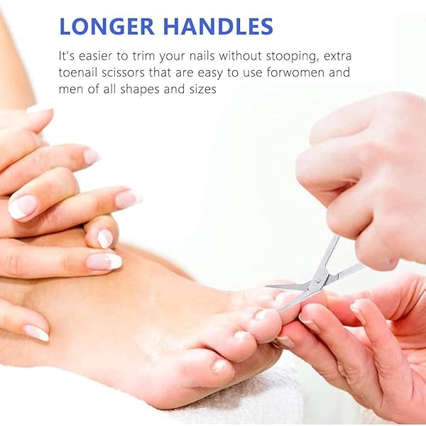 Hilitand Hilitand Long Handle Stainless Steel Scissors - Easy Grip Nail Scissors 20x6cm for Precision Cutting - View 5 of 10