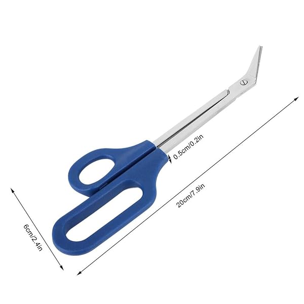Hilitand Hilitand Long Handle Stainless Steel Scissors - Easy Grip Nail Scissors 20x6cm for Precision Cutting - View 6 of 10