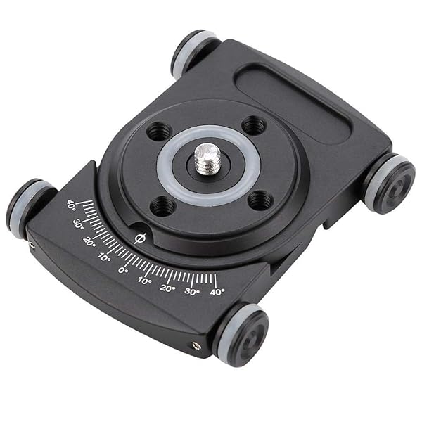 Tosuny Buy Tosuny FY-01 Table Top Dolly Car Roller for DSLR - Durable Video Rail Slider with 1/4 Screws, Compatible with All Ball Heads