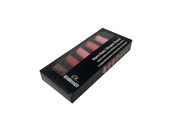 Rembrandt Rembrandt Soft Pastel Micro Set: 5-Piece Warm Reds Half Sticks for Artists - View 4 of 5