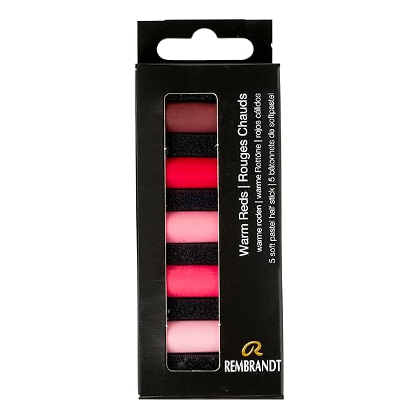 Rembrandt Rembrandt Soft Pastel Micro Set: 5-Piece Warm Reds Half Sticks for Artists