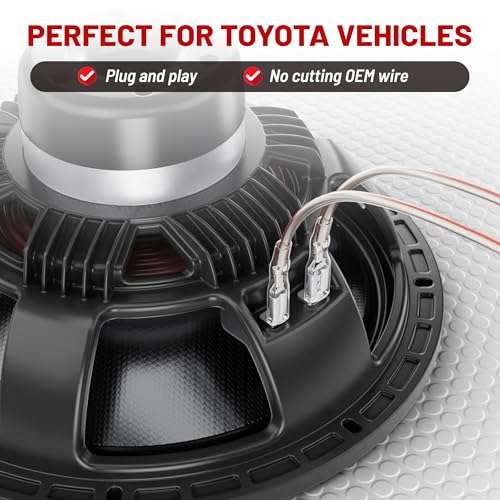 RED WOLF RED WOLF Dash Tweeter Speaker Wiring Harness for 2008-2022 Toyota RAV4, Camry, 4Runner & Subaru Forester - Easy Factory Replacement - View 6 of 9