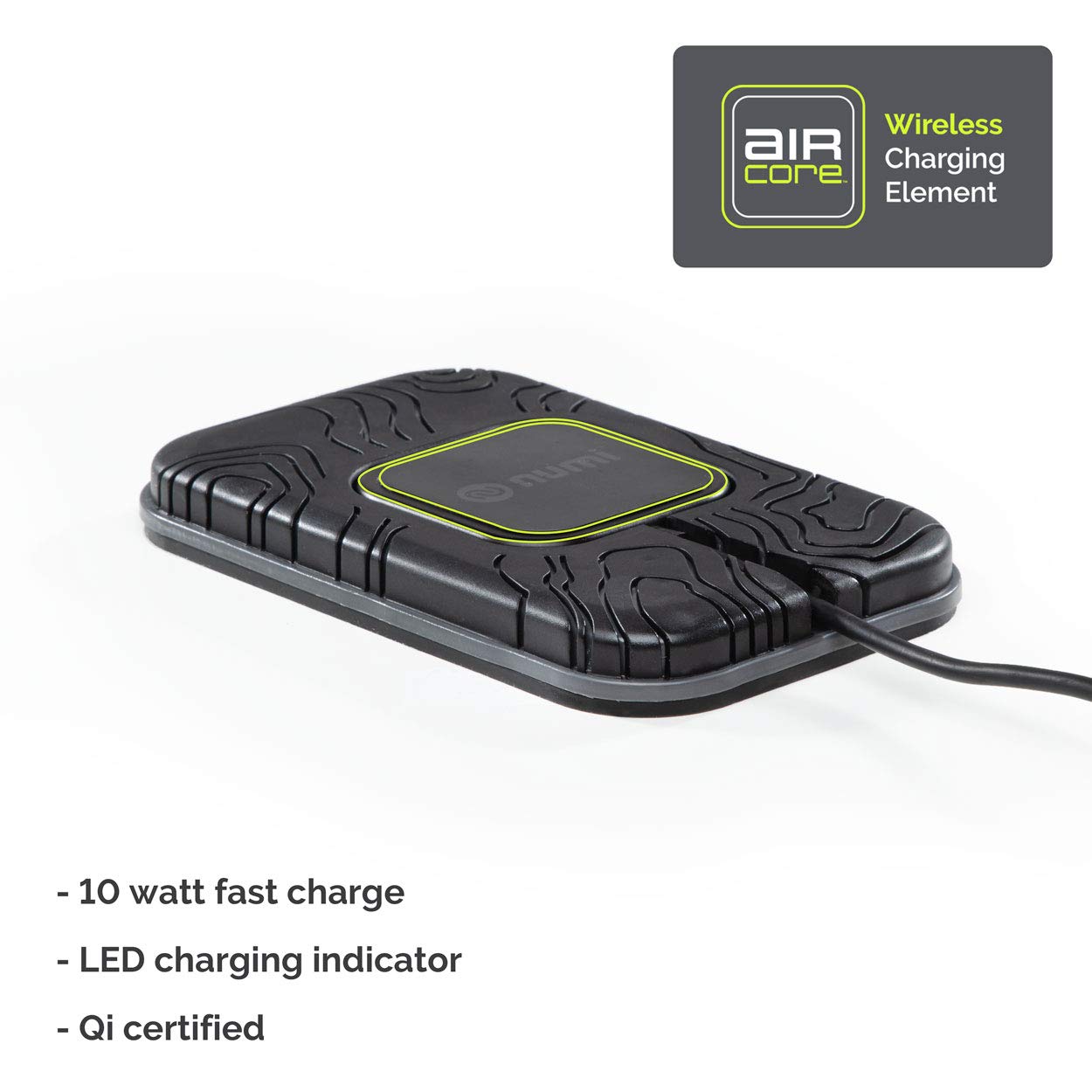 10W Fast Charge Wireless Charging Grip Pad Plus Car Charger and Phone Holder for All Dashboards Black - View 3 of 7