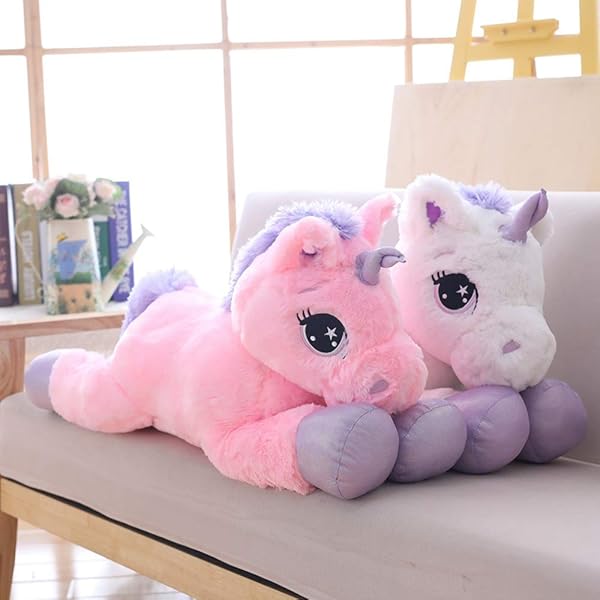 sofipal Sofipal Giant Unicorn Stuffed Animal Soft Large Plush Pillow Cushion for Birthday Valentines Bedroom White 31 Inch - View 3 of 6